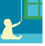 Εικόνα - παιδί δίπλα από παράθυρο